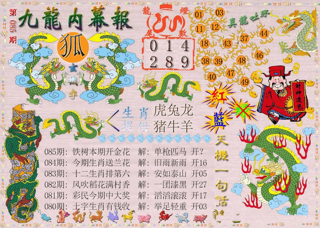 085期九龙内幕报[图]